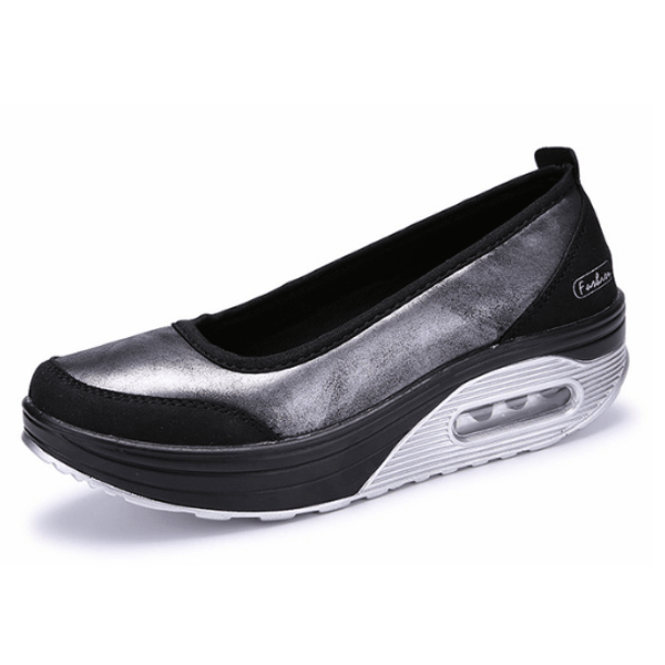 Comfy Slip-On Flat Platform Shoes - Comfy Platform Shoes