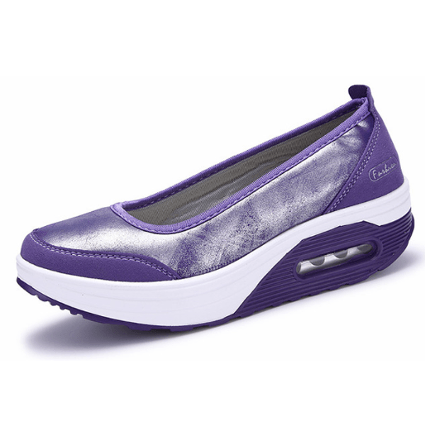 Comfy Slip-On Flat Platform Shoes - Comfy Platform Shoes