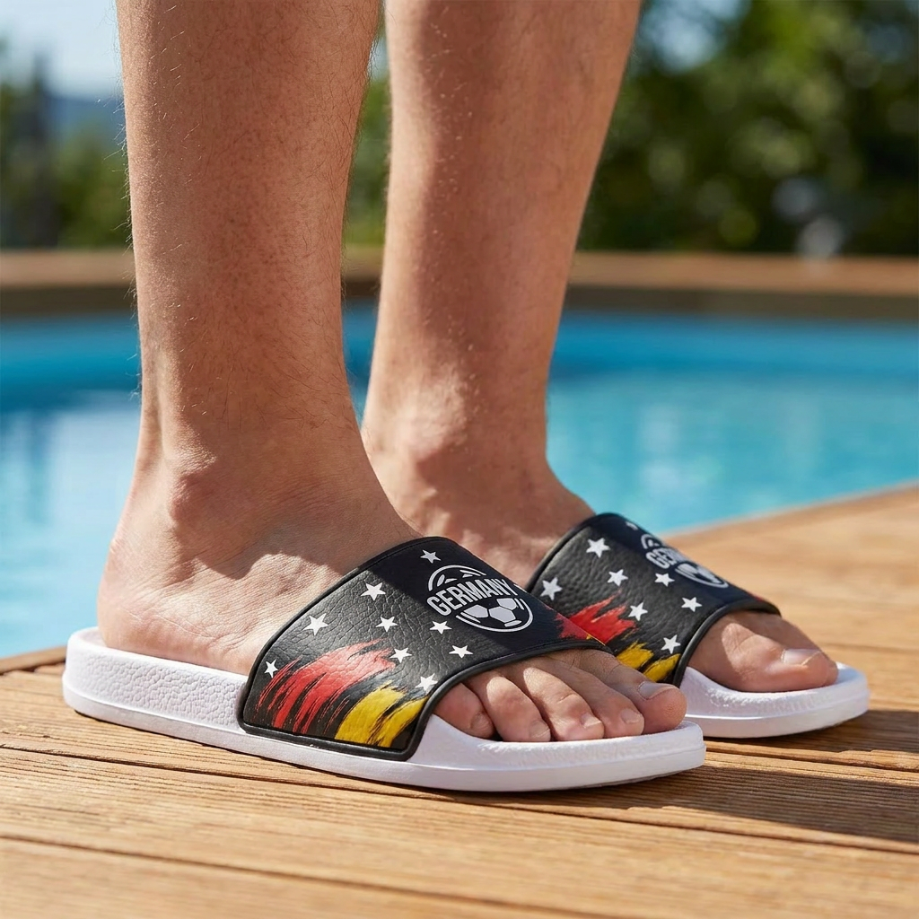World Cup 2026 Germany Football Fan Printed Slippers