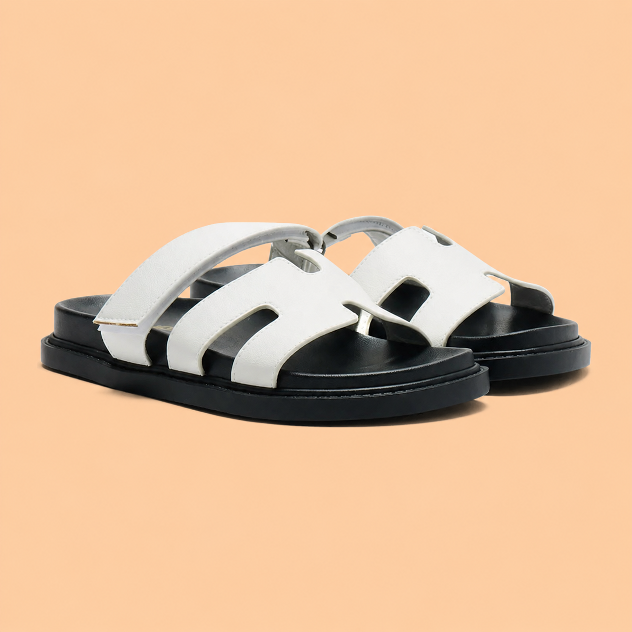Wide Strap Flat Slide Sandals for Casual Summer Wear for Women