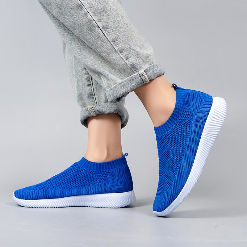 Mesh Casual Running Shoes - Comfy Platform Shoes
