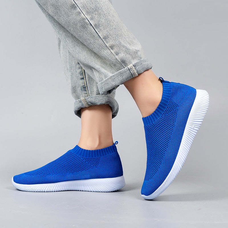 Mesh Casual Running Shoes - Comfy Platform Shoes