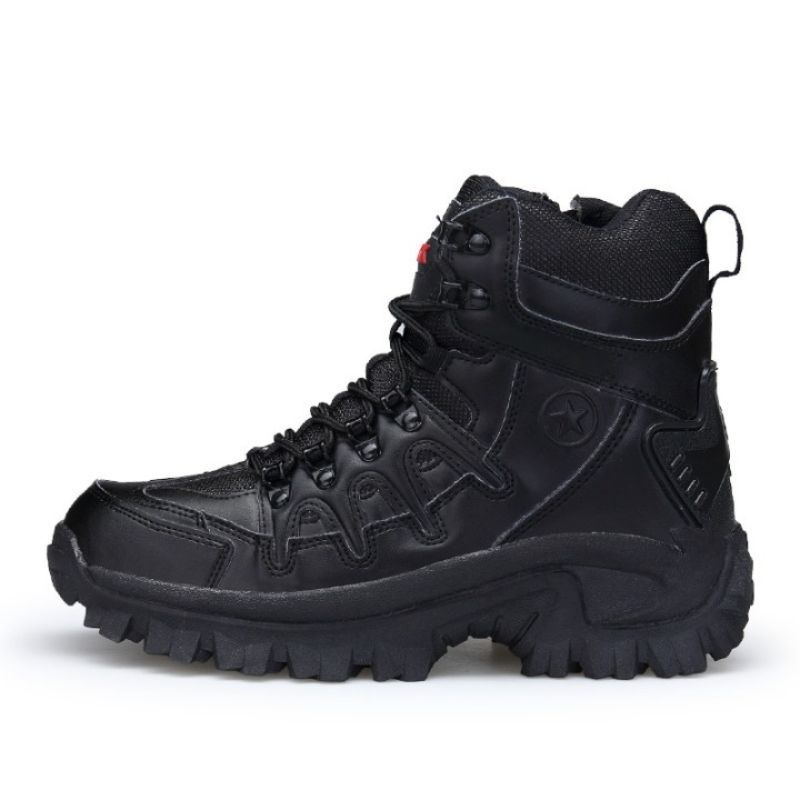 Men's Combat Boots - Comfy Platform Shoes