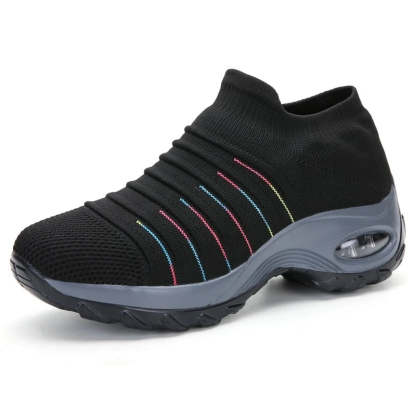 Casual Slip-On Shoes For Women - Comfy Platform Shoes