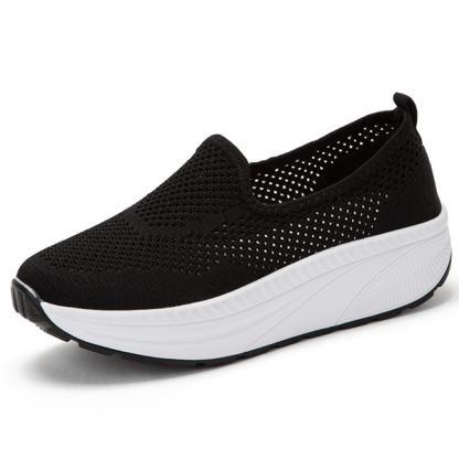 Comfy Slip-On Mesh Platform Shoes - Comfy Platform Shoes