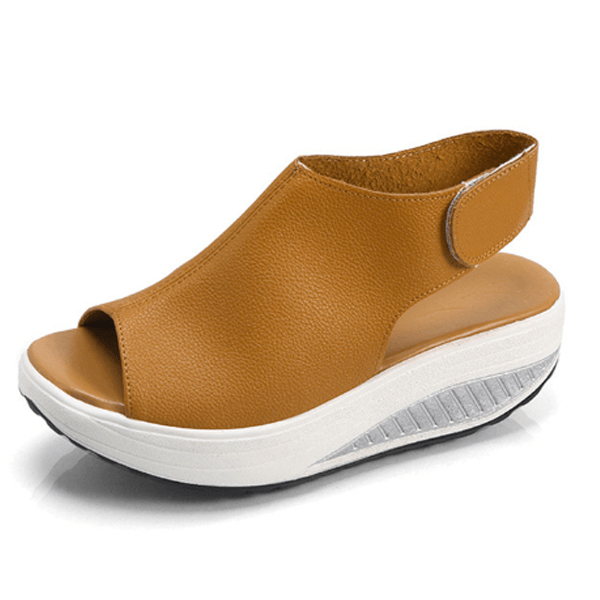Comfy Slip-On Sandal Platform Shoes - Comfy Platform Shoes
