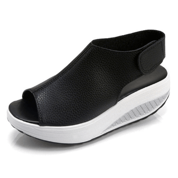Comfy Slip-On Sandal Platform Shoes - Comfy Platform Shoes