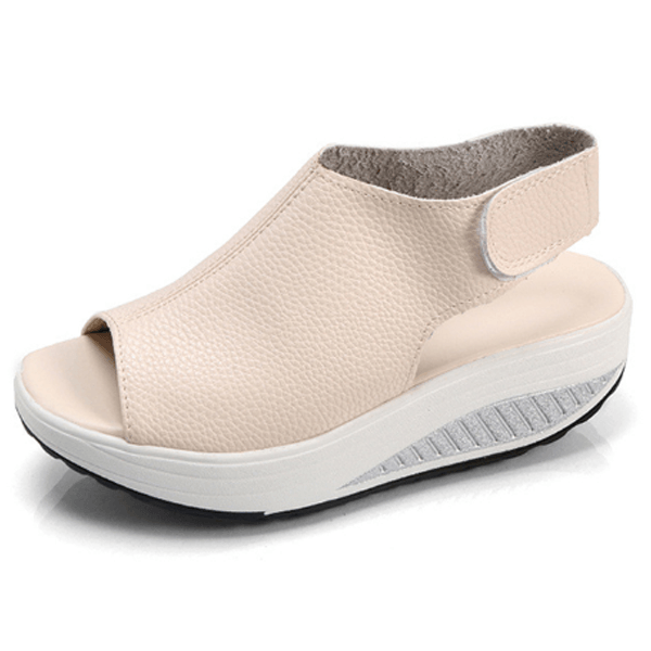Comfy Slip-On Sandal Platform Shoes - Comfy Platform Shoes