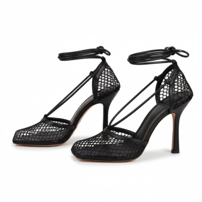 Mesh High Heels Sandals