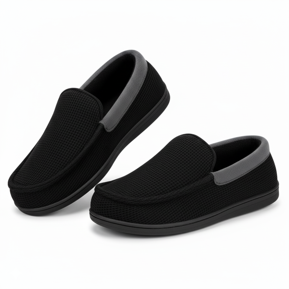 Men Memory Foam Moccasin Slippers