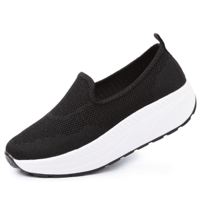 Comfy Slip-On Double Mesh Platform Shoes - Comfy Platform Shoes