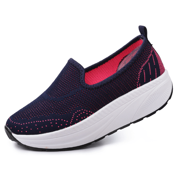 Comfy Slip-On Double Mesh Platform Shoes - Comfy Platform Shoes