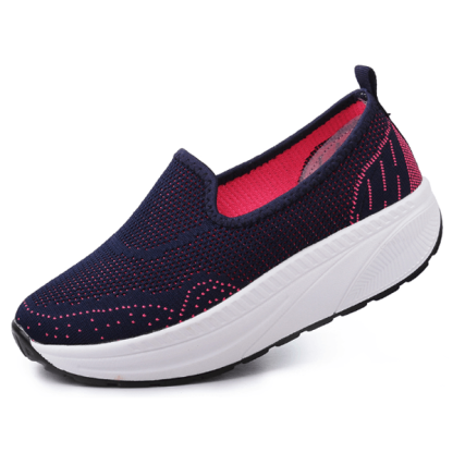 Comfy Slip-On Double Mesh Platform Shoes - Comfy Platform Shoes
