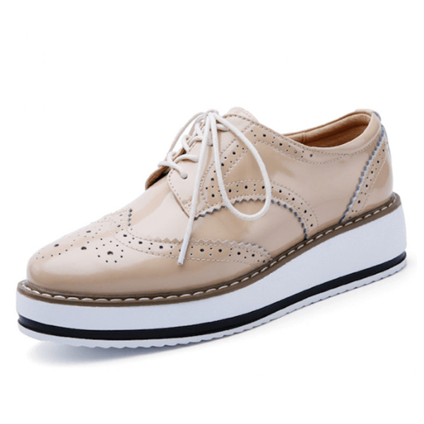 Comfy Slip-On Derby Platform Shoes - Comfy Platform Shoes