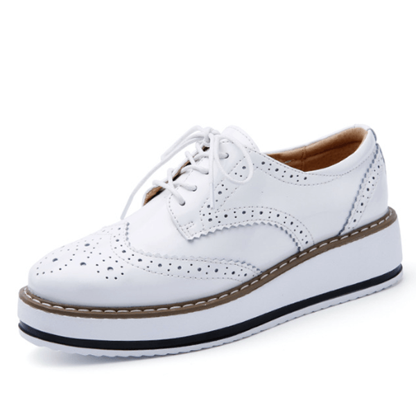 Comfy Slip-On Derby Platform Shoes - Comfy Platform Shoes