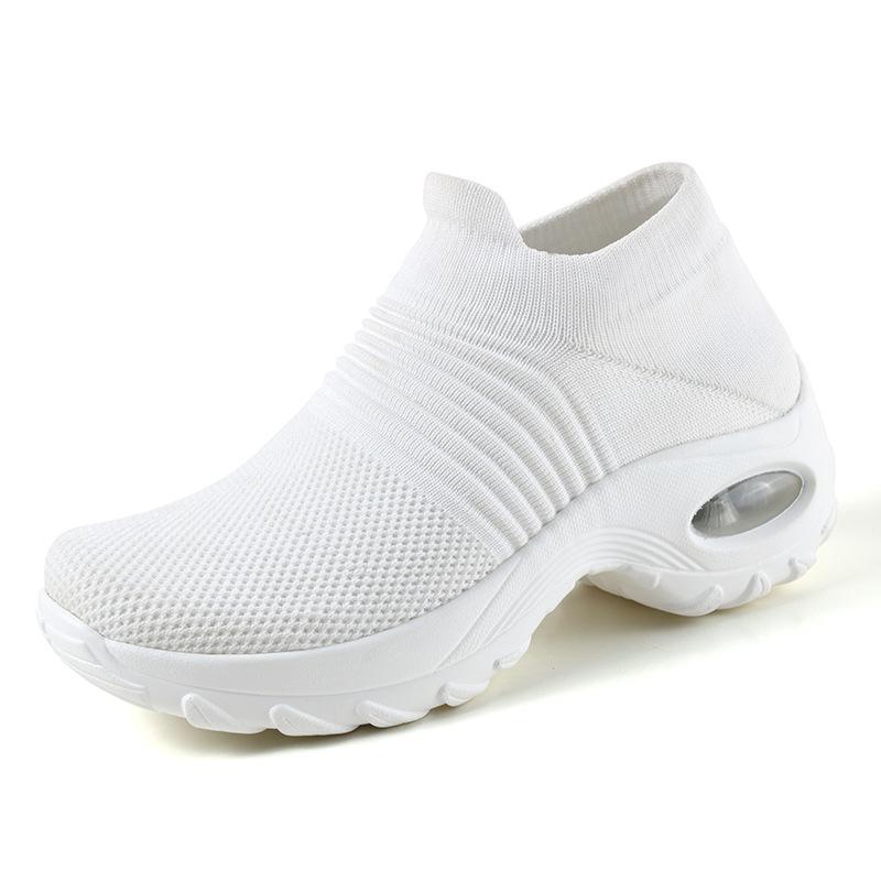 Casual Slip-On Shoes For Women - Comfy Platform Shoes