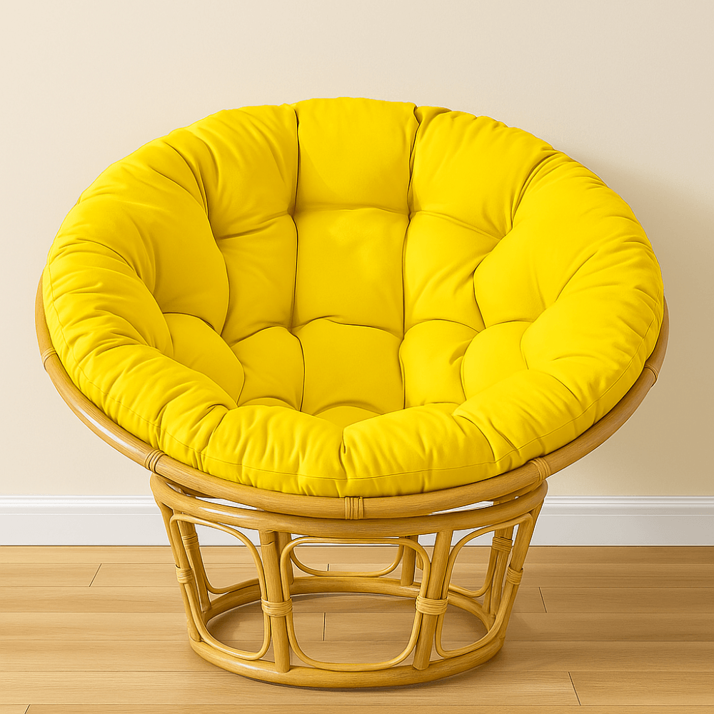 Round Hanging Swing Chair Seat Pad – Thick Soft Cushion For Indoor And Outdoor Use - Comfy Sofa Cover