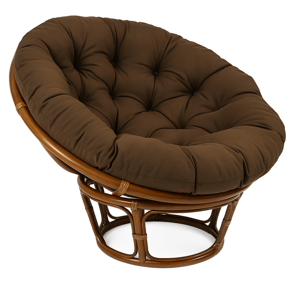 52 Inch Indoor Papasan Chair Cushion – Round Tufted Floor Or Seat Pad - Comfy Sofa Cover