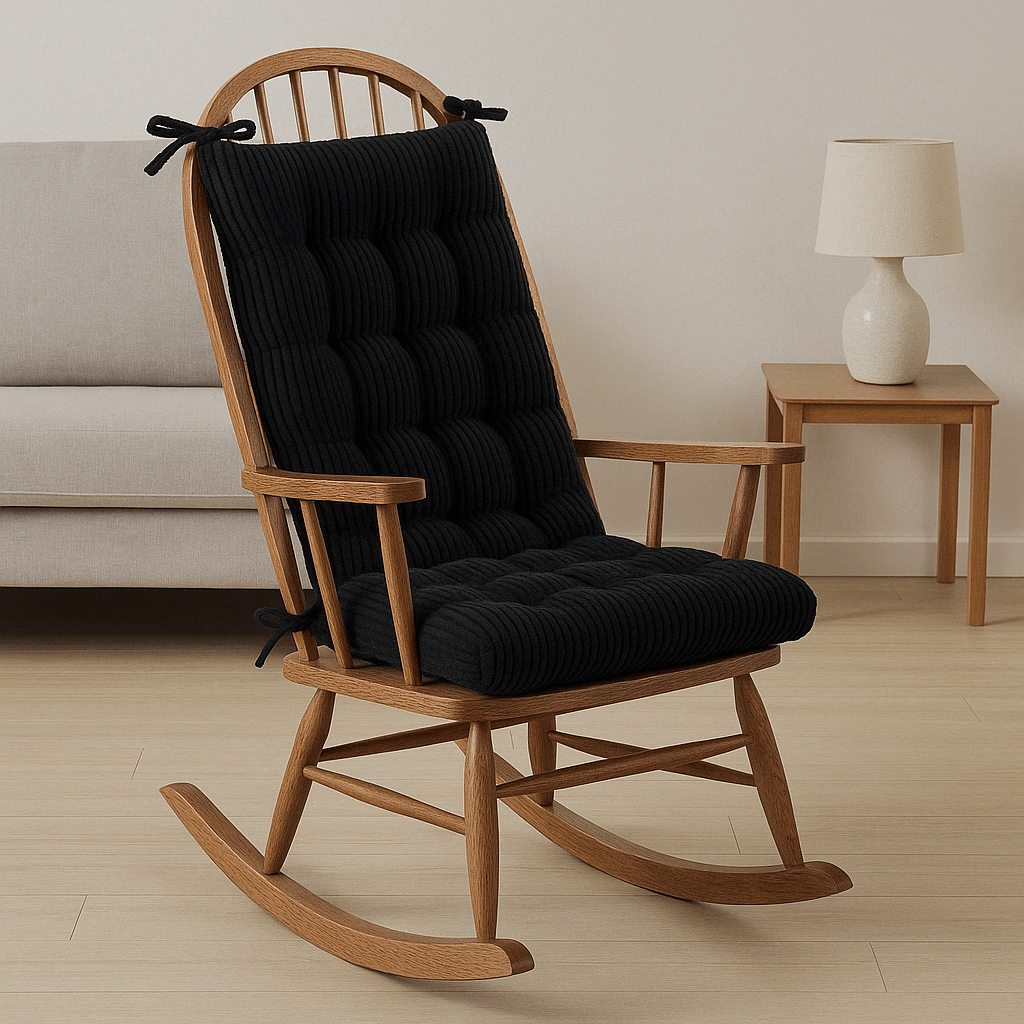 2 Piece Rocking Chair Cushion Set With Back And Seat Support - Comfy Sofa Cover