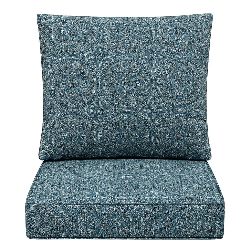 2 Piece Outdoor Deep Seat Set With Removable Covers - Comfy Sofa Cover
