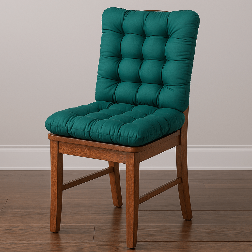 Tufted Indoor Outdoor Chair Cushion – Plush Floor Seat Pad for Home and Lounge Use - Comfy Sofa Cover