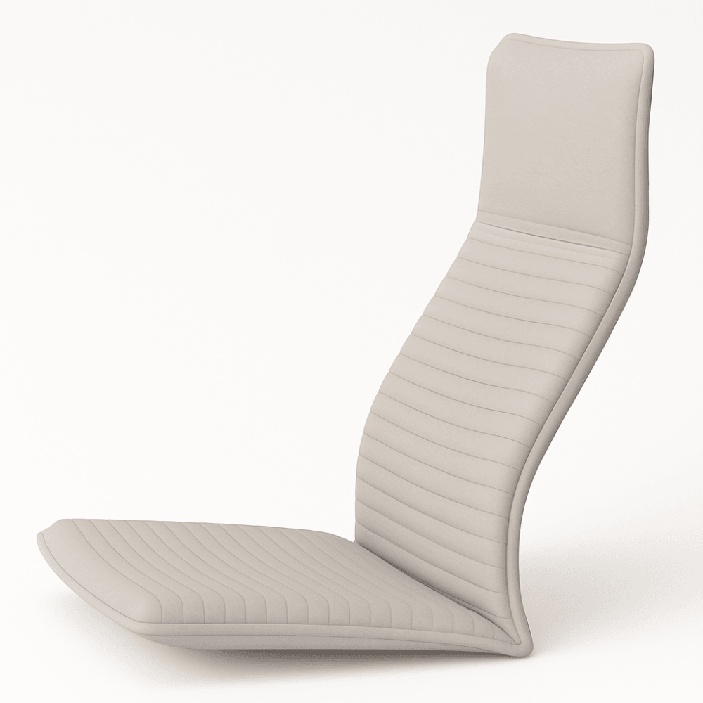 High-Back Armchair Cushion With Stitch Detailing – Soft and Slim Design - Comfy Sofa Cover