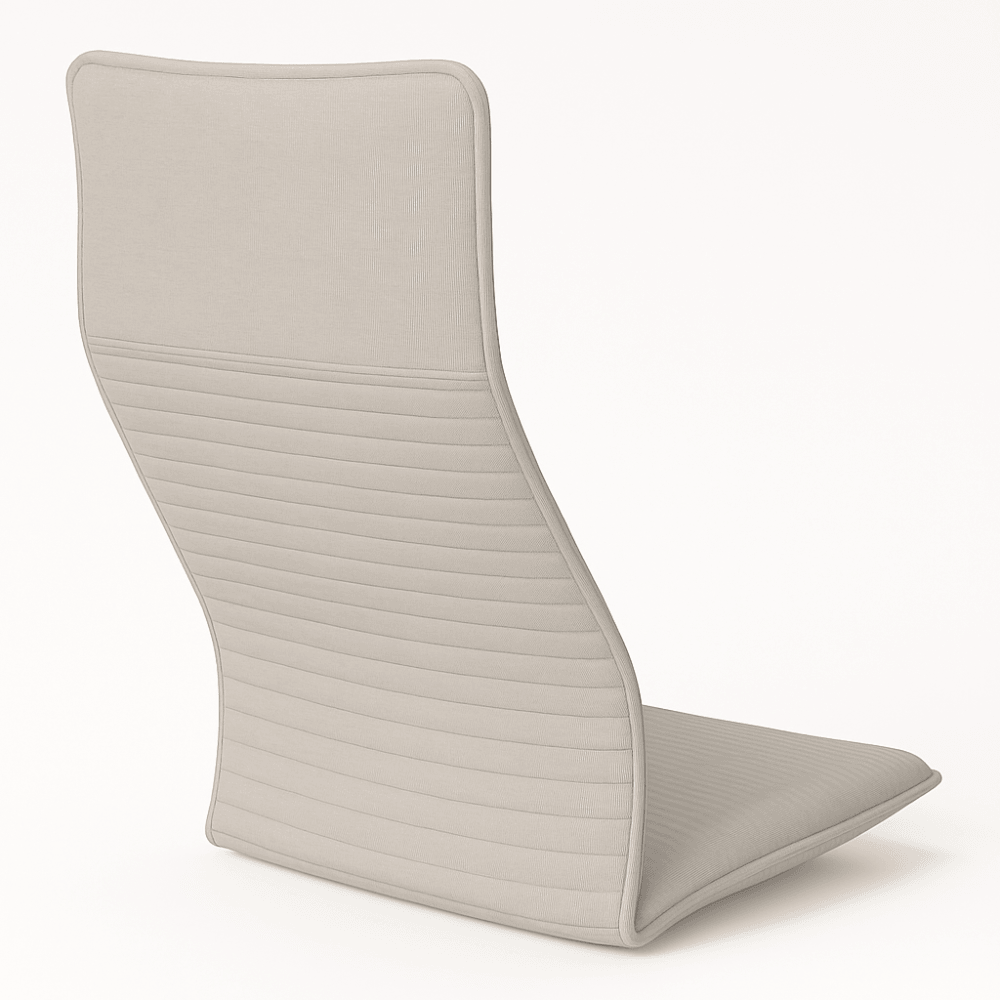 High-Back Armchair Cushion With Stitch Detailing – Soft and Slim Design - Comfy Sofa Cover