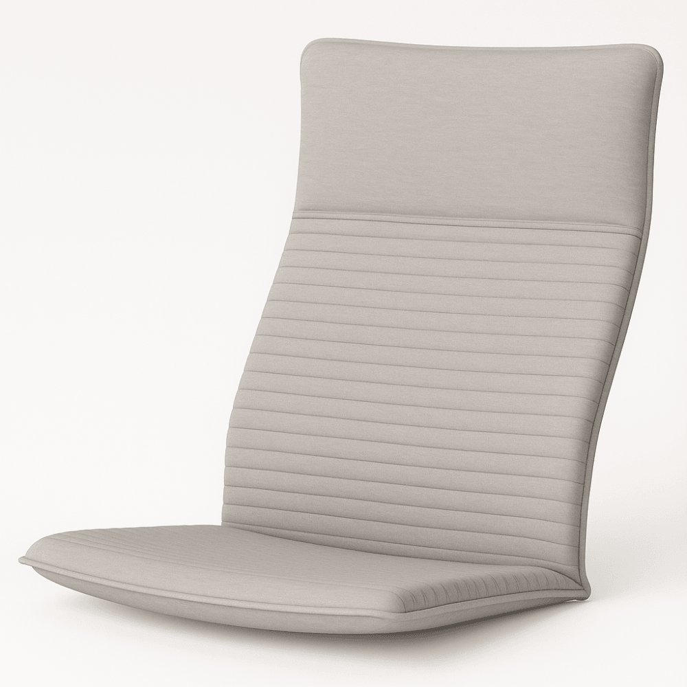 High-Back Armchair Cushion With Stitch Detailing – Soft and Slim Design - Comfy Sofa Cover