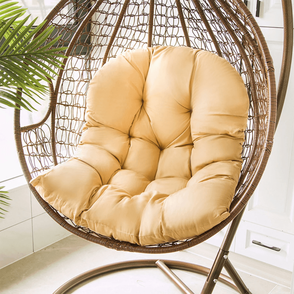 Outdoor Swing Chair Cushion – Cotton Hanging Seat Mattress for Hammock or Single Chair - Comfy Sofa Cover
