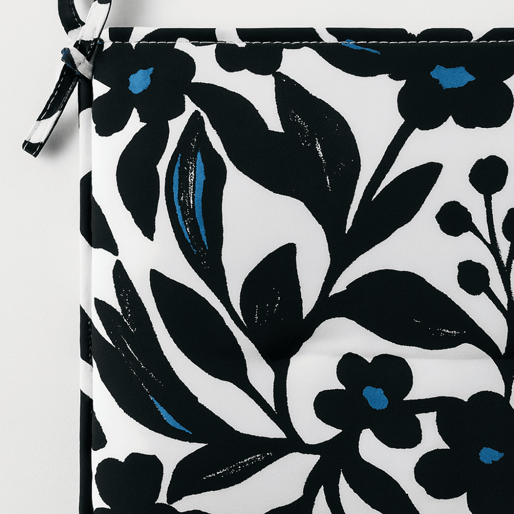 Outdoor Tufted Chair Seat Cushion With Ties – 16x16 Inch - Comfy Sofa Cover