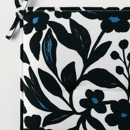 Outdoor Tufted Chair Seat Cushion With Ties – 16x16 Inch - Comfy Sofa Cover