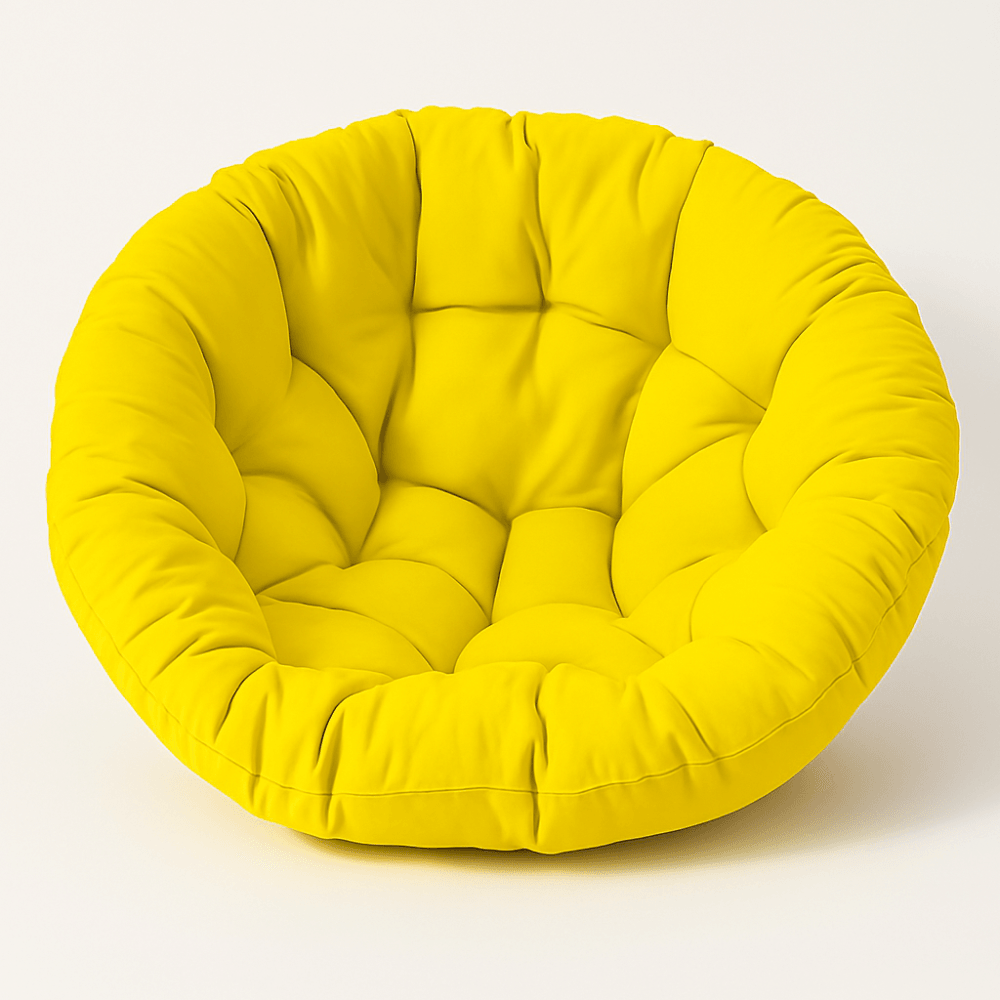 Round Hanging Swing Chair Seat Pad – Thick Soft Cushion For Indoor And Outdoor Use - Comfy Sofa Cover