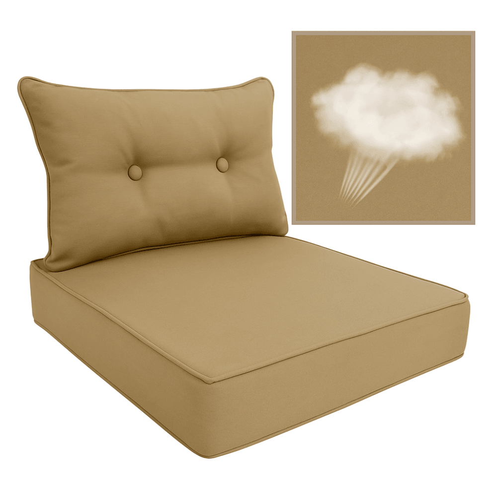 8 Piece Outdoor Seat And Back Replacement Set With Zippered Covers - Comfy Sofa Cover