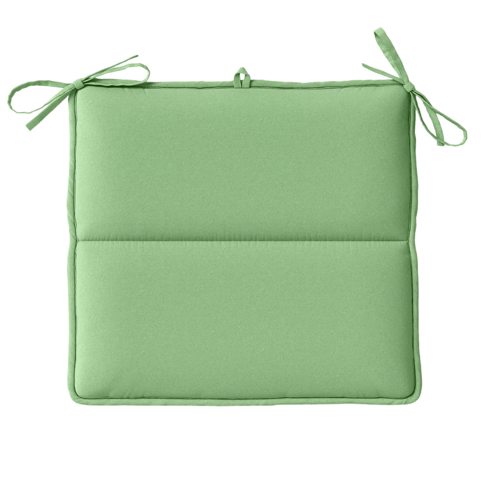 Tufted Outdoor Chair Pad With Ties – 16 x 16 Inch - Comfy Sofa Cover