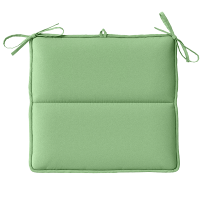 Tufted Outdoor Chair Pad With Ties – 16 x 16 Inch - Comfy Sofa Cover