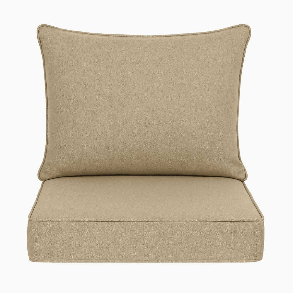 2 Piece Outdoor Deep Seat Set With Removable Covers - Comfy Sofa Cover