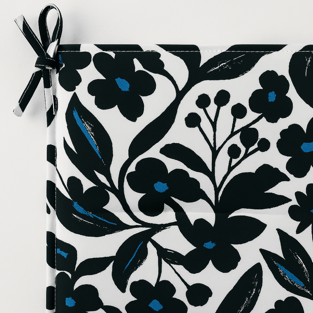 Outdoor Tufted Chair Seat Cushion With Ties – 16x16 Inch - Comfy Sofa Cover