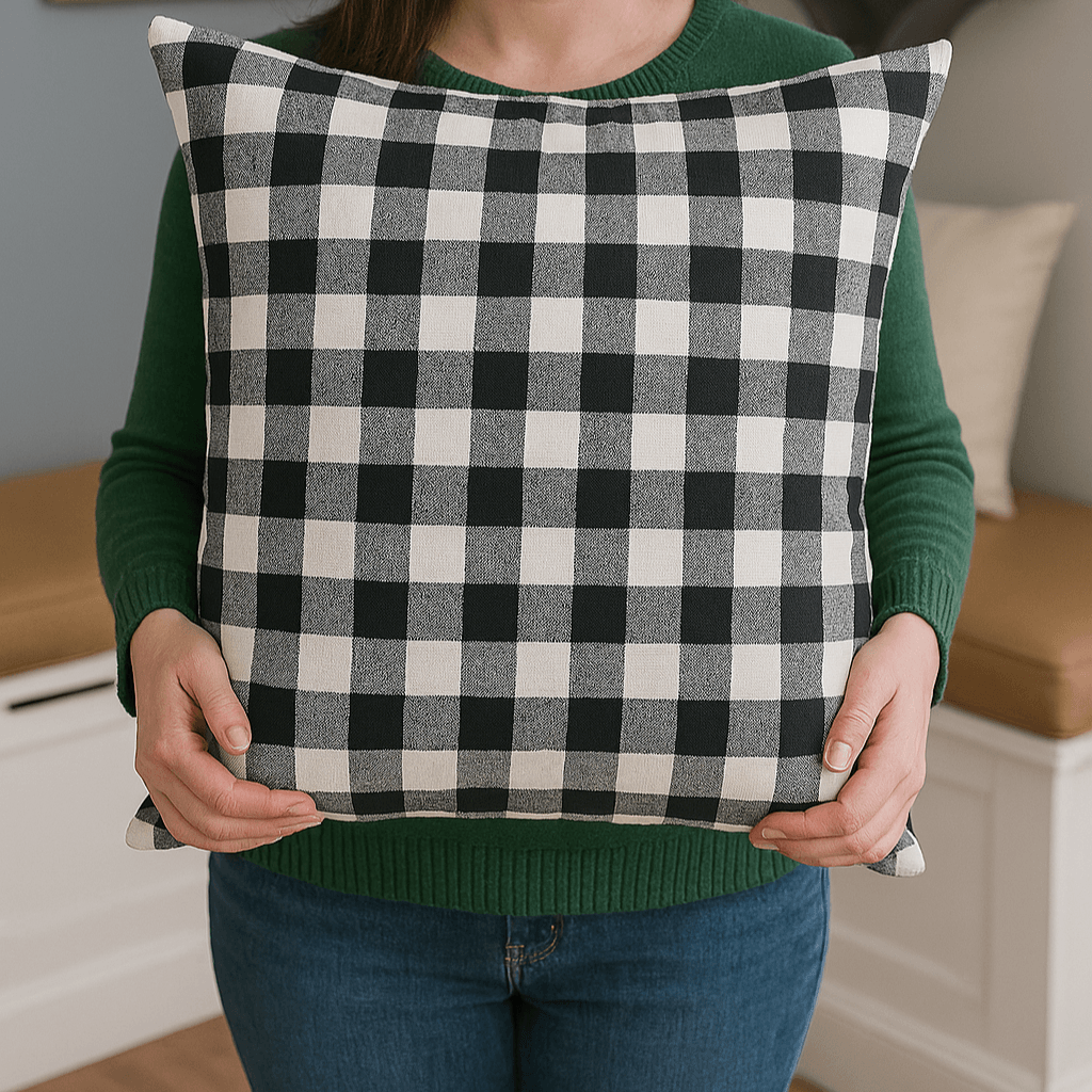 Five Piece Cushion and Pillow Set – Removable Covers for Corner Nook Seating - Comfy Sofa Cover