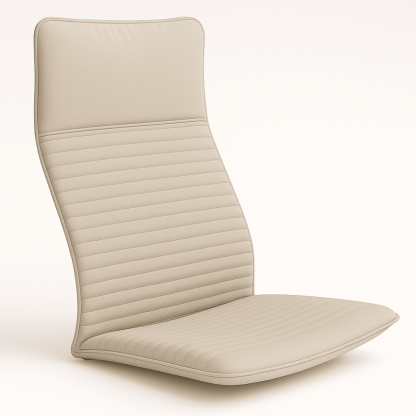 High-Back Armchair Cushion With Stitch Detailing – Soft and Slim Design - Comfy Sofa Cover