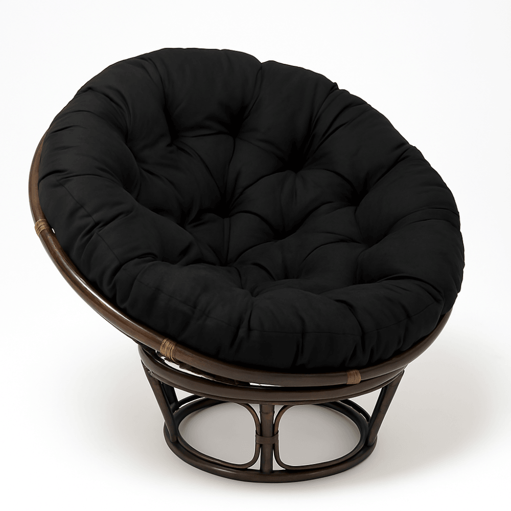 52 Inch Indoor Papasan Chair Cushion – Round Tufted Floor Or Seat Pad - Comfy Sofa Cover
