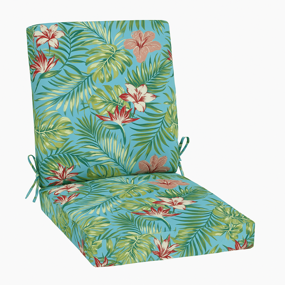 1 Piece Outdoor Chair Pad With Backrest And Ties - Comfy Sofa Cover