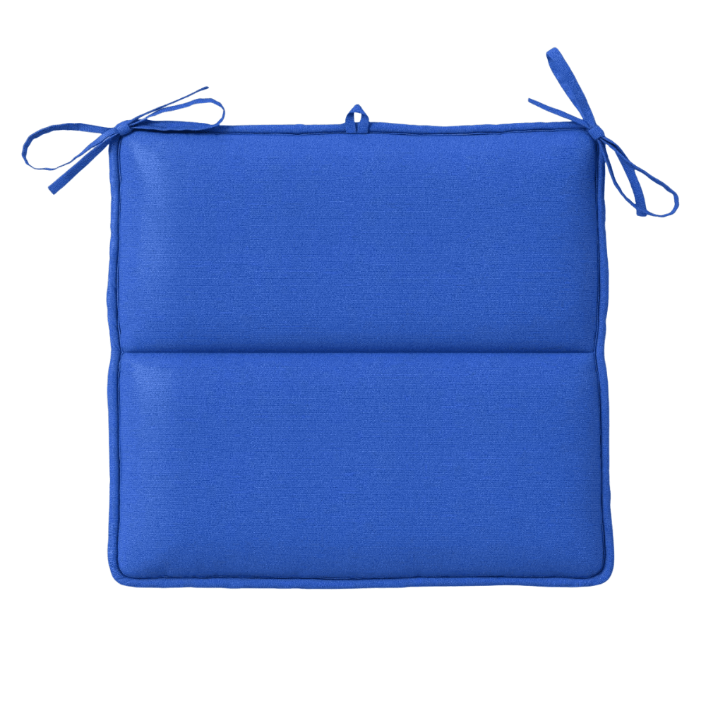 Tufted Outdoor Chair Pad With Ties – 16 x 16 Inch - Comfy Sofa Cover