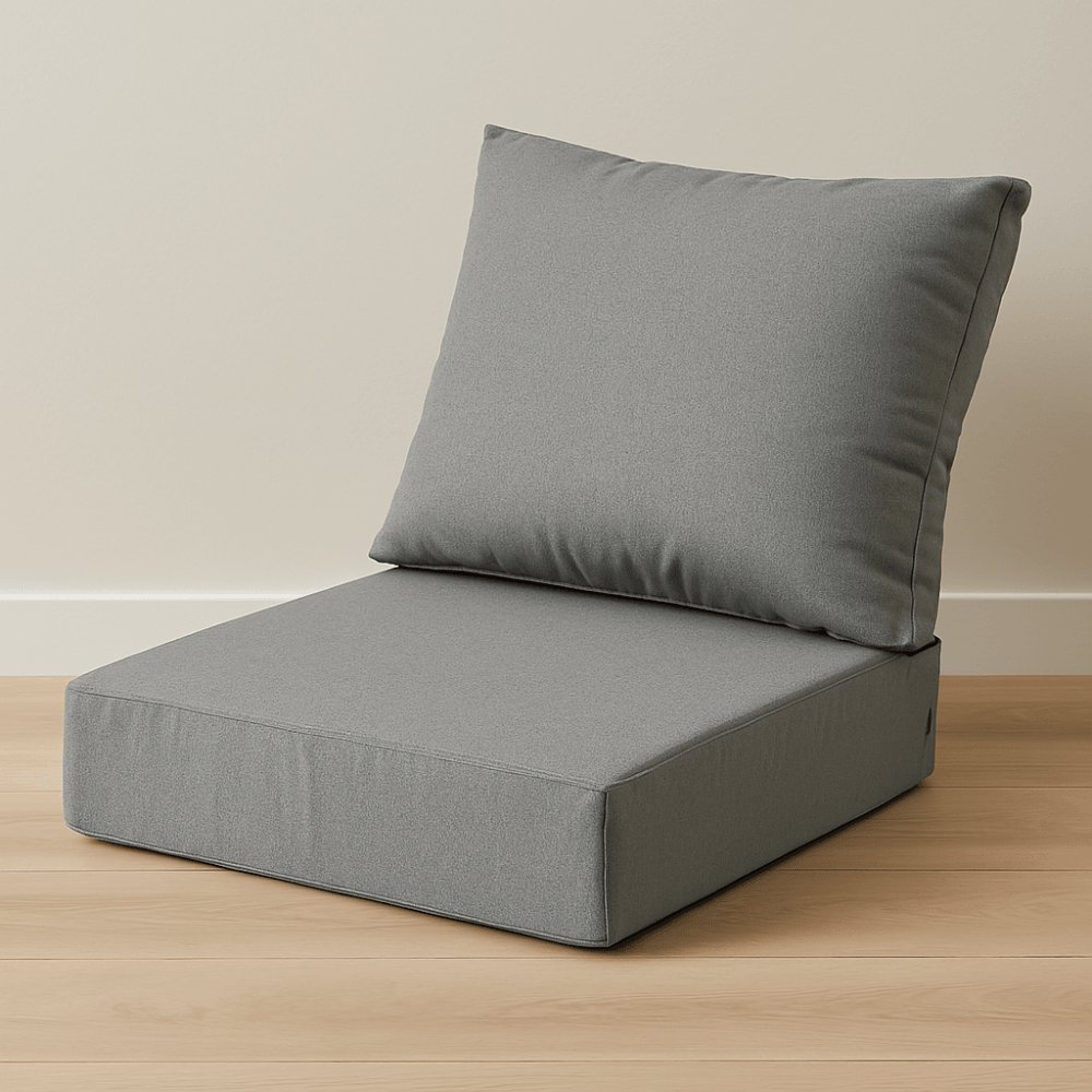 2 Piece Outdoor Deep Seat Set With Foam Core and Removable Covers - Comfy Sofa Cover