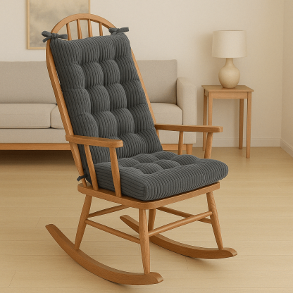 2 Piece Rocking Chair Cushion Set With Back And Seat Support - Comfy Sofa Cover