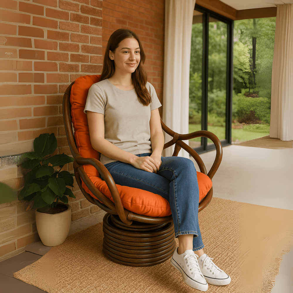 Tufted Indoor Bench Seat Pad – Solid Twill Fabric - Comfy Sofa Cover