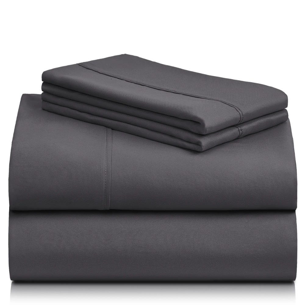 Pack Of 4 Cooling Microfiber Sheet Set Deep Pocket Wrinkle Free