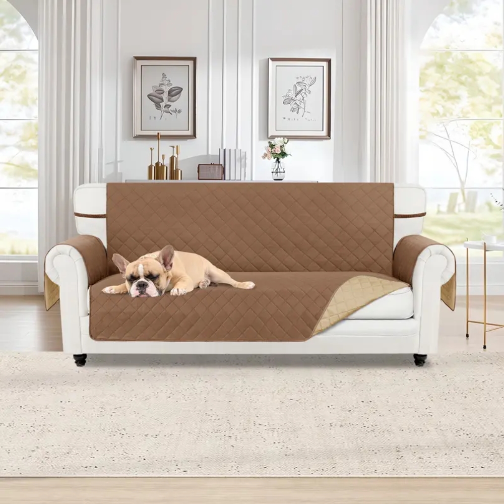 Reversible Couch Cover, Water Resistant Sofa Protector Slipcover for 1/2/3/4 Seater