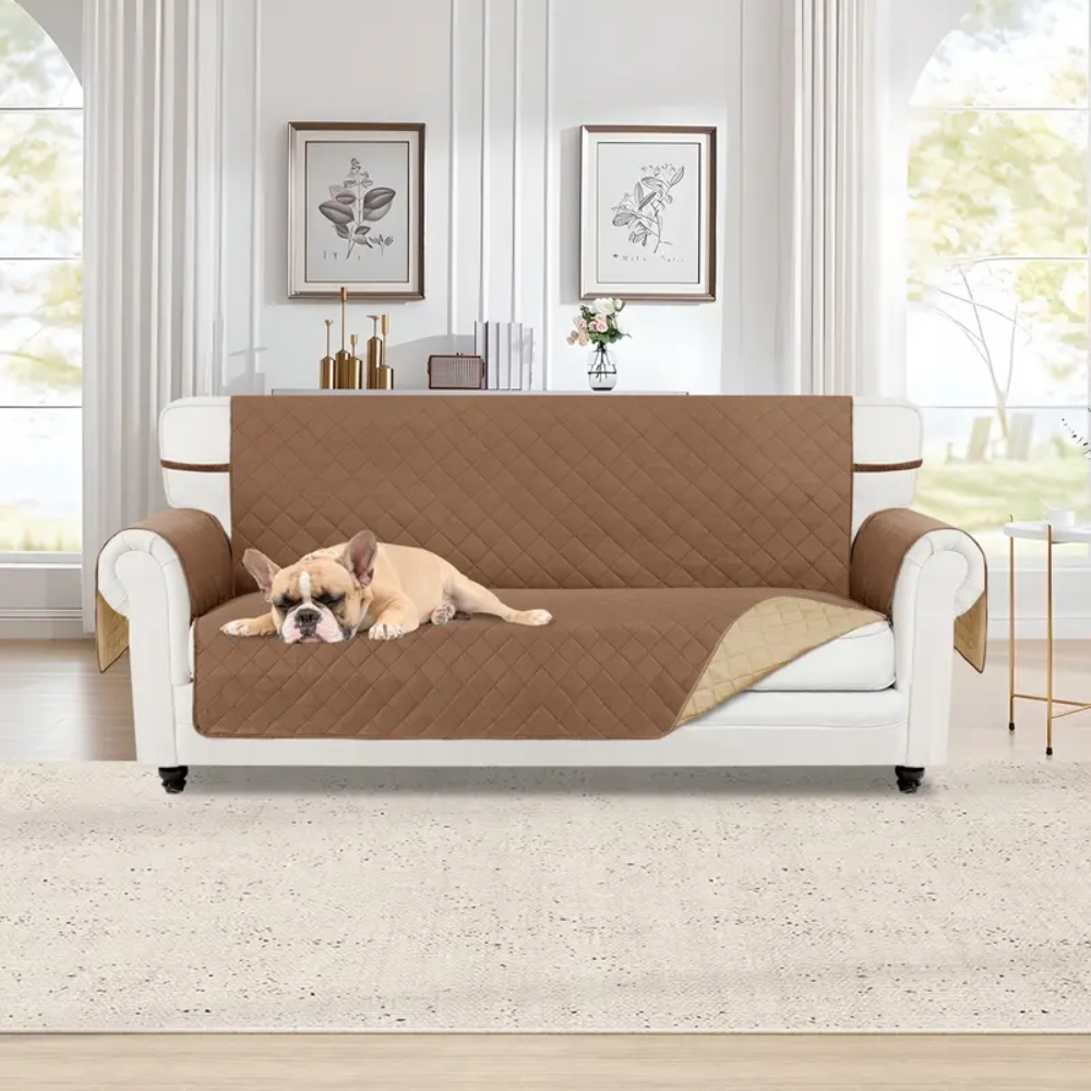 Reversible Couch Cover, Water Resistant Sofa Protector Slipcover for 1/2/3/4 Seater