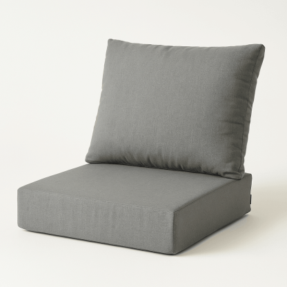 2 Piece Outdoor Deep Seat Set With Foam Core and Removable Covers - Comfy Sofa Cover
