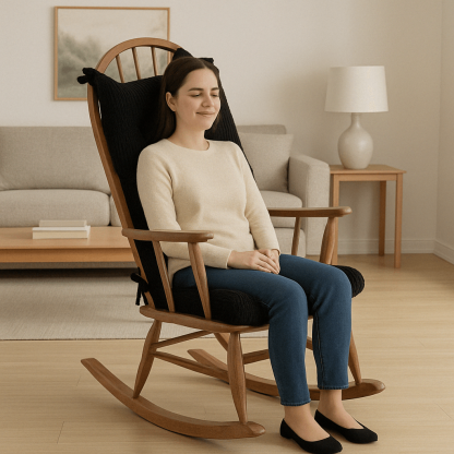 2 Piece Rocking Chair Cushion Set With Back And Seat Support - Comfy Sofa Cover